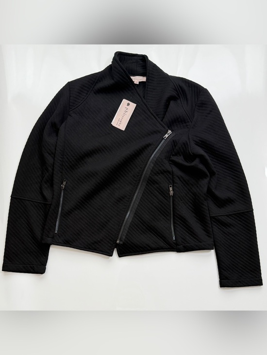 Philosophy Jackets & Blazers - Philosophy Black Asymmetrical Moto Jacket